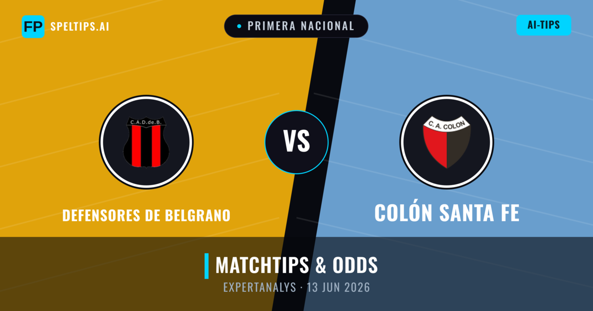 Defensores de Belgrano vs Colón Santa Fe — matchtips och förhandstitt