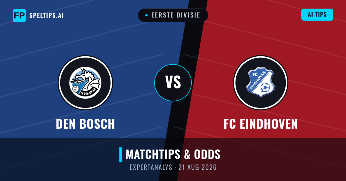 Den Bosch vs FC Eindhoven — matchtips och förhandstitt