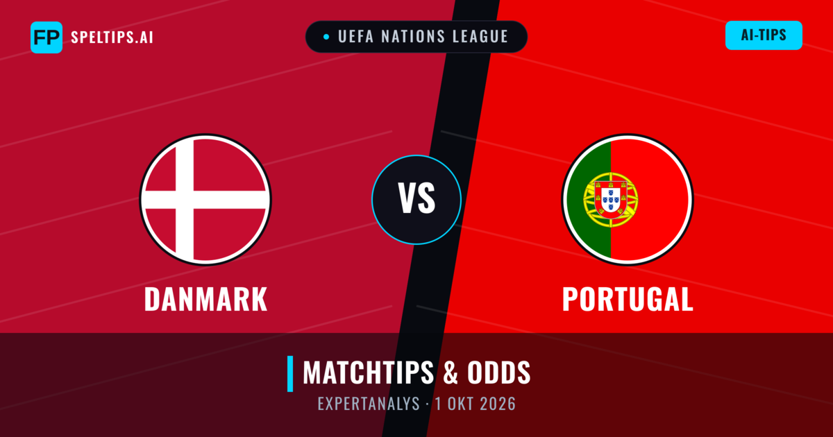 Danmark vs Portugal — matchtips och förhandstitt