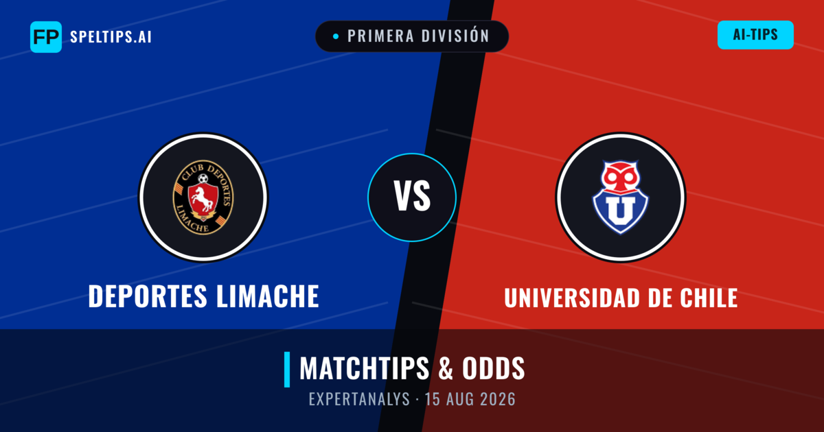Deportes Limache vs Universidad de Chile — matchtips och förhandstitt