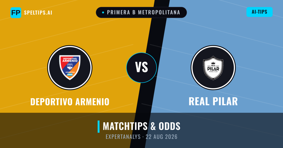 Deportivo Armenio vs Real Pilar — matchtips och förhandstitt