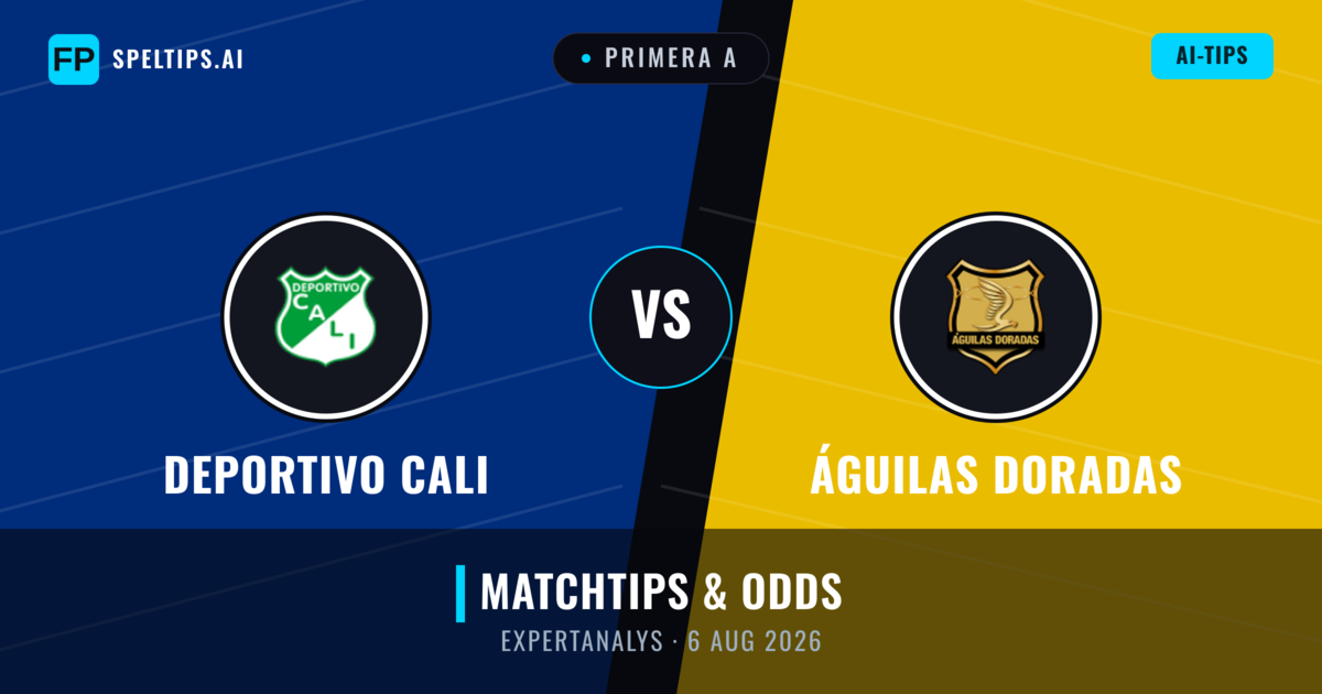 Deportivo Cali vs Águilas Doradas — matchtips och förhandstitt