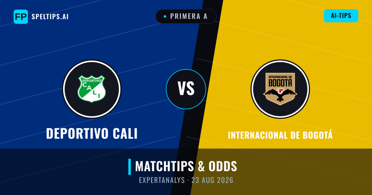 Deportivo Cali vs Internacional de Bogotá — matchtips och förhandstitt