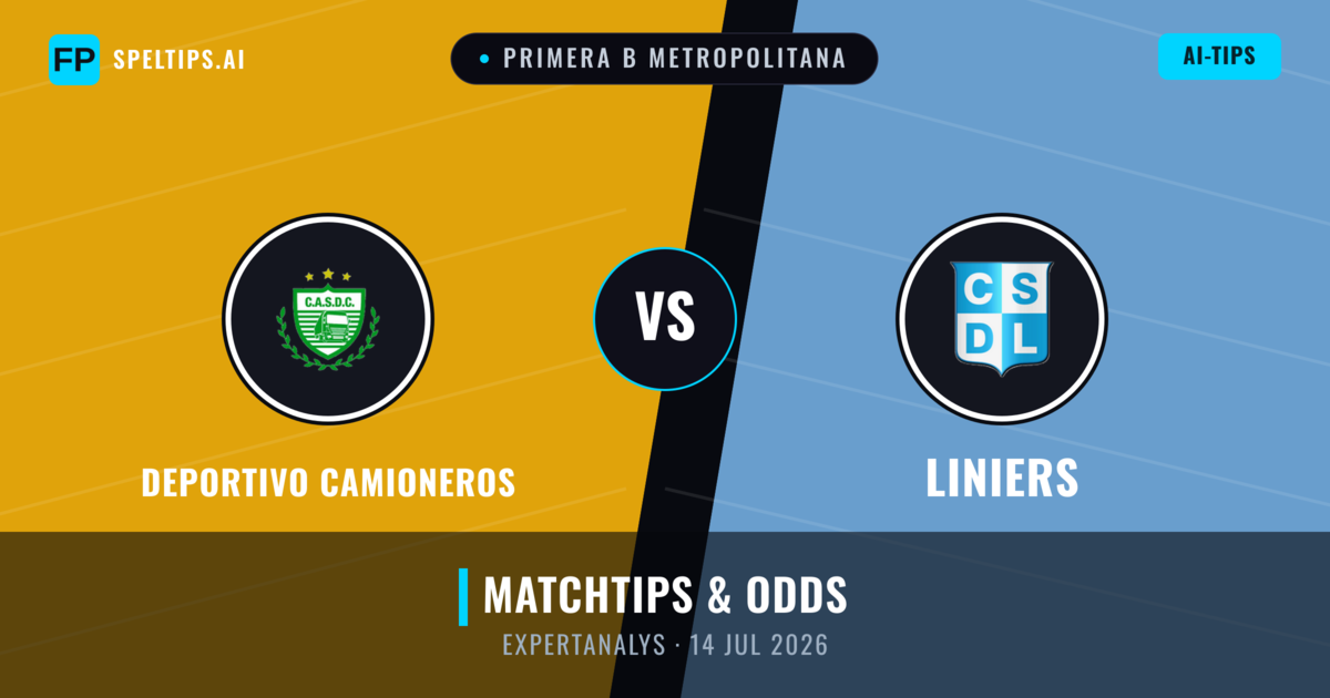 Deportivo Camioneros vs Liniers — matchtips och förhandstitt