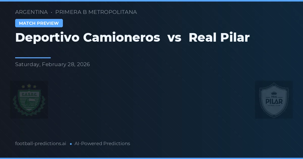 Deportivo Camioneros vs Real Pilar — matchtips och förhandstitt