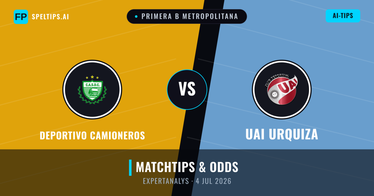 Deportivo Camioneros vs UAI Urquiza — matchtips och förhandstitt
