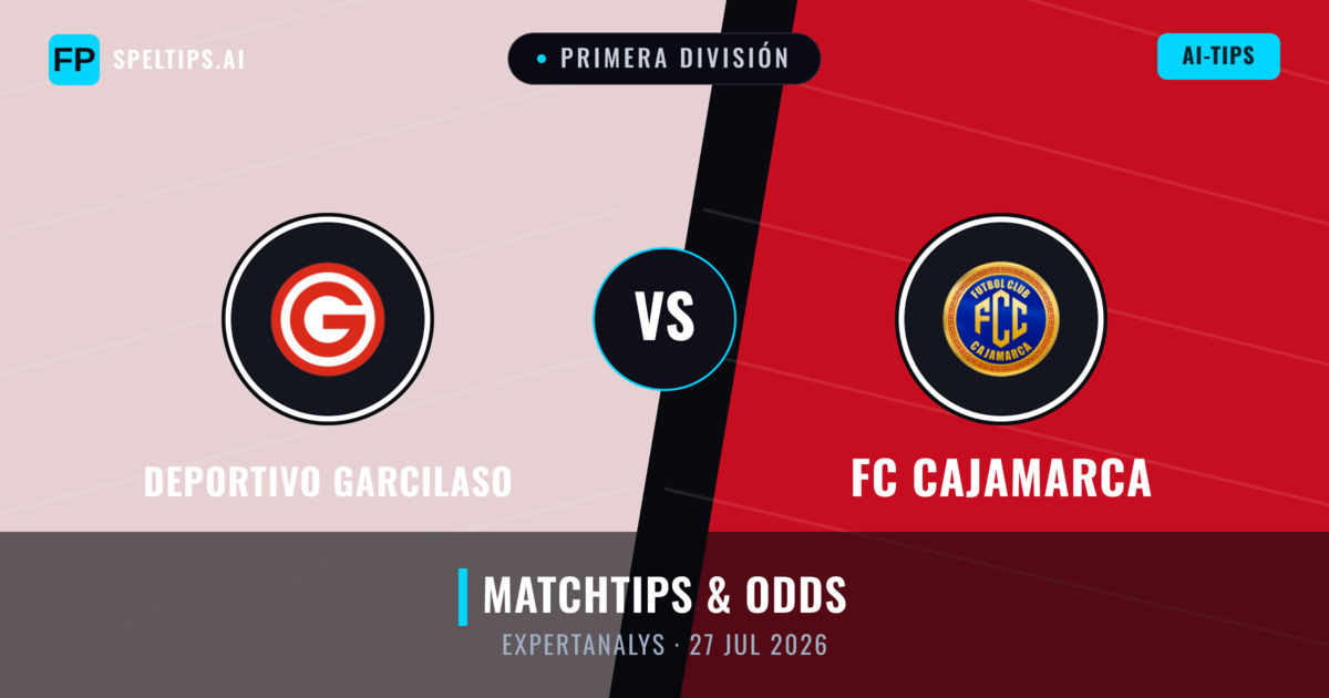 Deportivo Garcilaso vs FC Cajamarca — matchtips och förhandstitt