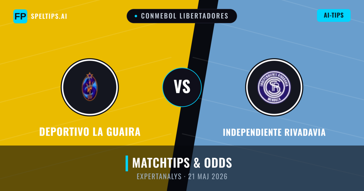 Deportivo La Guaira vs Independiente Rivadavia — matchtips och förhandstitt