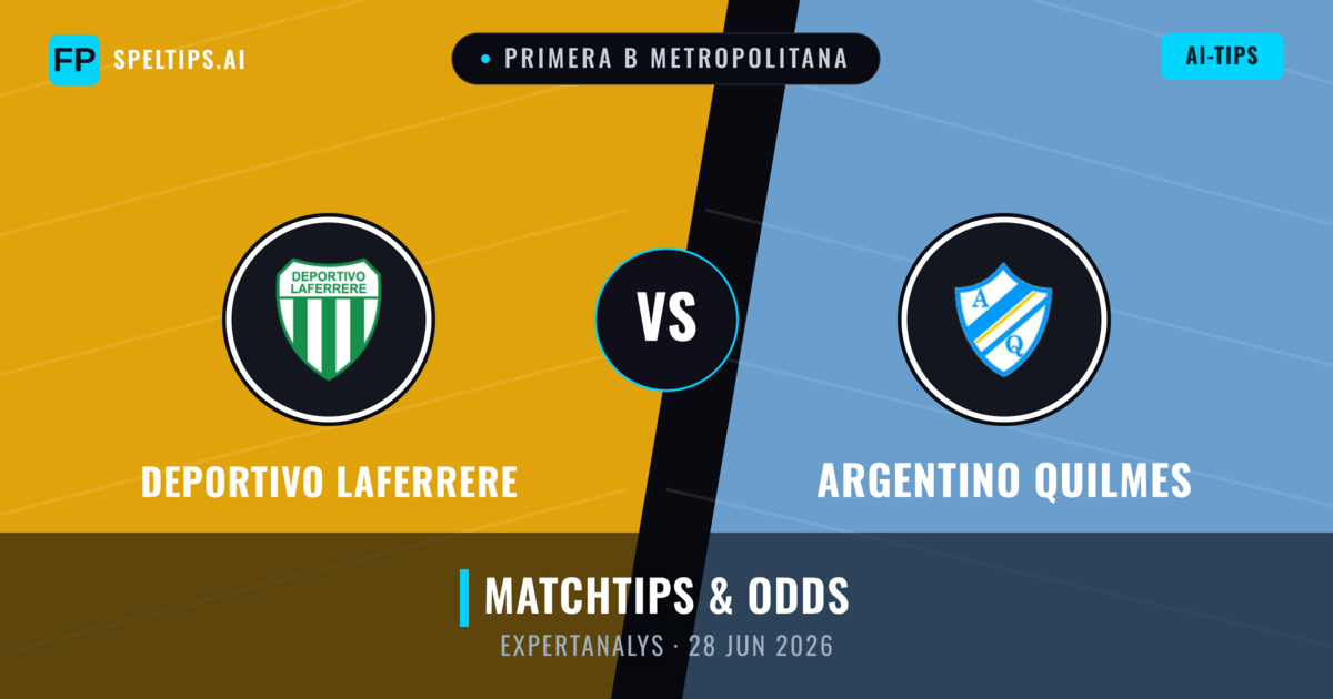 Deportivo Laferrere vs Argentino Quilmes — matchtips och förhandstitt
