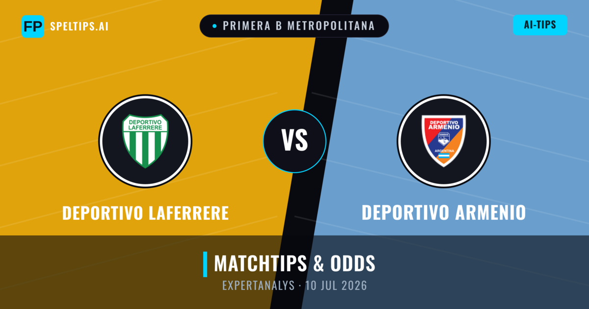 Deportivo Laferrere vs Deportivo Armenio — matchtips och förhandstitt