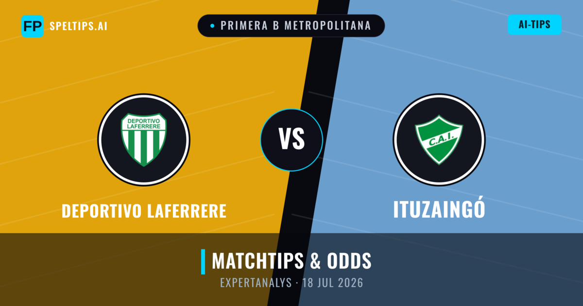 Deportivo Laferrere vs Ituzaingó — matchtips och förhandstitt