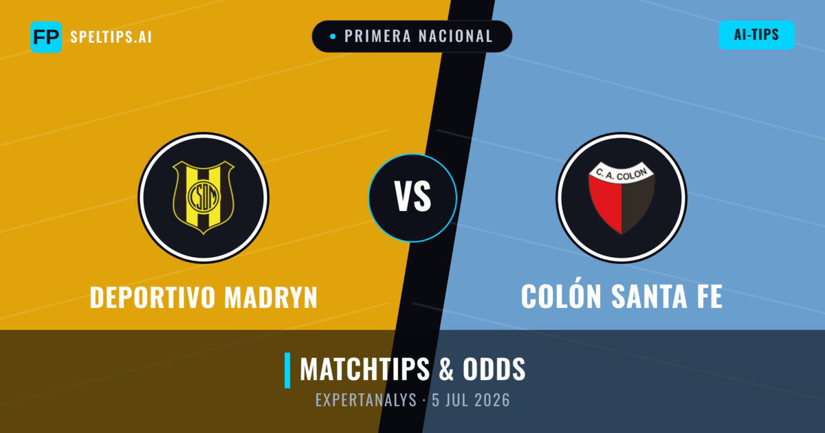 Deportivo Madryn vs Colón Santa Fe — matchtips och förhandstitt