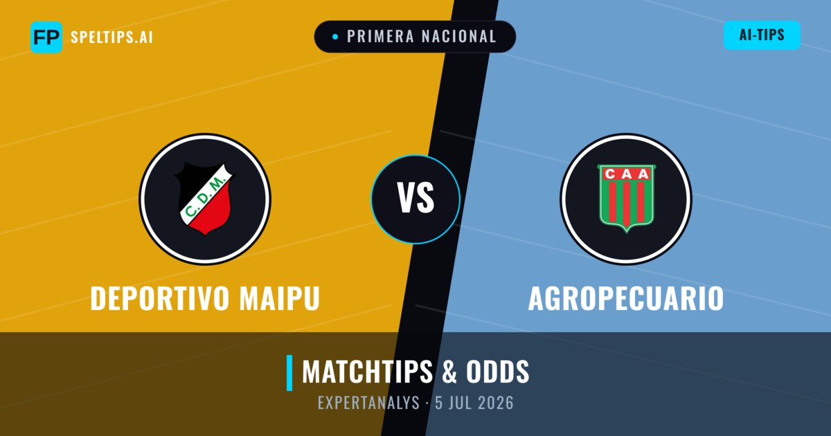 Deportivo Maipu vs Agropecuario — matchtips och förhandstitt