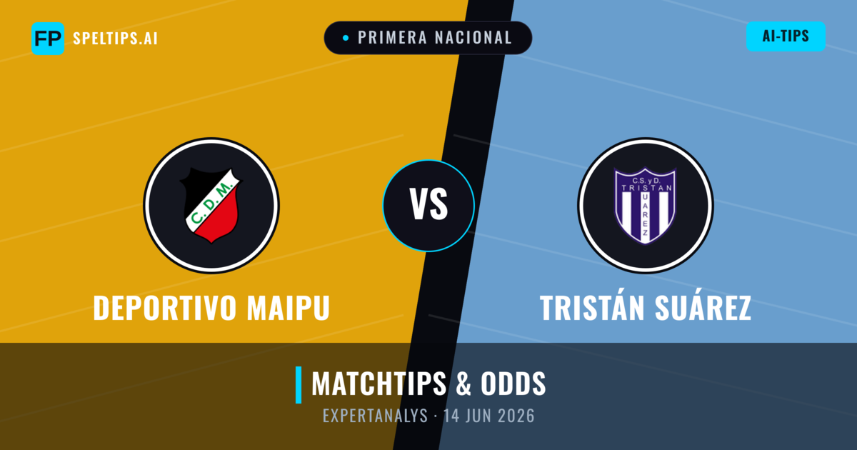 Deportivo Maipu vs Tristán Suárez — matchtips och förhandstitt