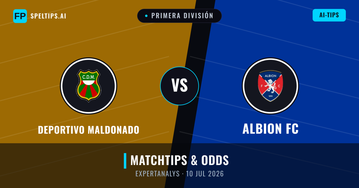 Deportivo Maldonado vs Albion FC — matchtips och förhandstitt