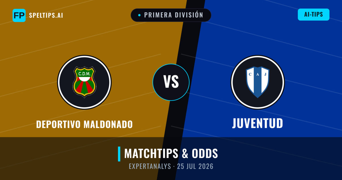 Deportivo Maldonado vs Juventud — matchtips och förhandstitt