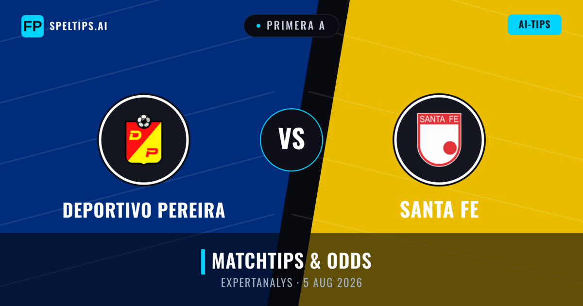 Deportivo Pereira vs Santa Fe — matchtips och förhandstitt