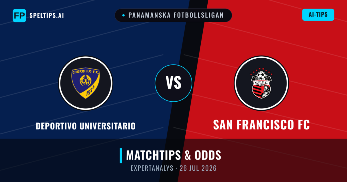 Deportivo Universitario vs San Francisco FC — matchtips och förhandstitt