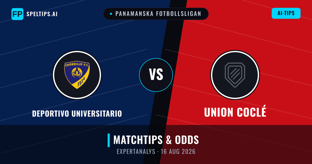 Deportivo Universitario vs Union Coclé — matchtips och förhandstitt