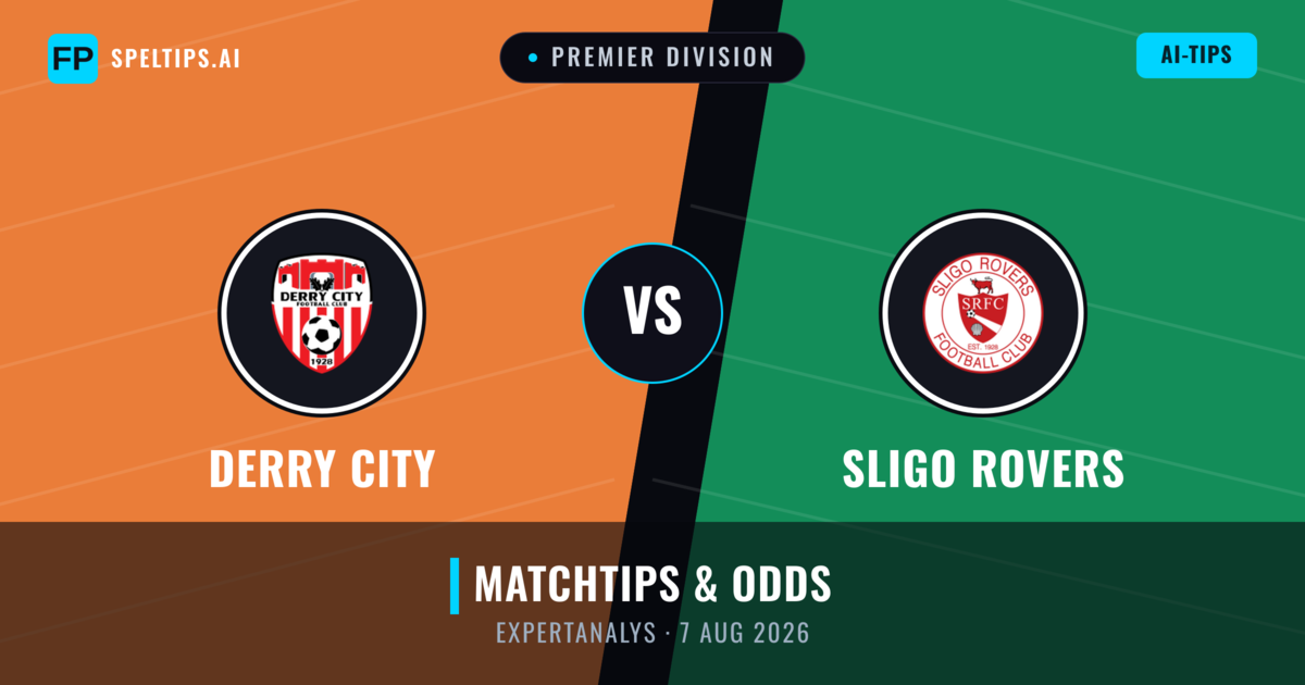 Derry City vs Sligo Rovers — matchtips och förhandstitt