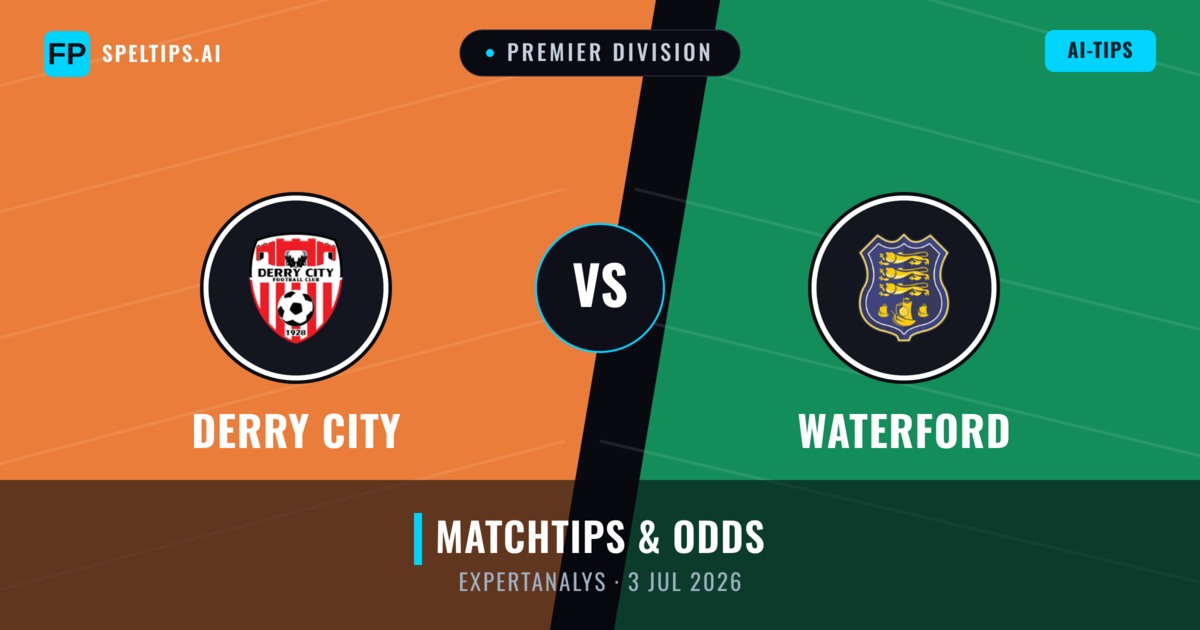 Derry City vs Waterford — matchtips och förhandstitt