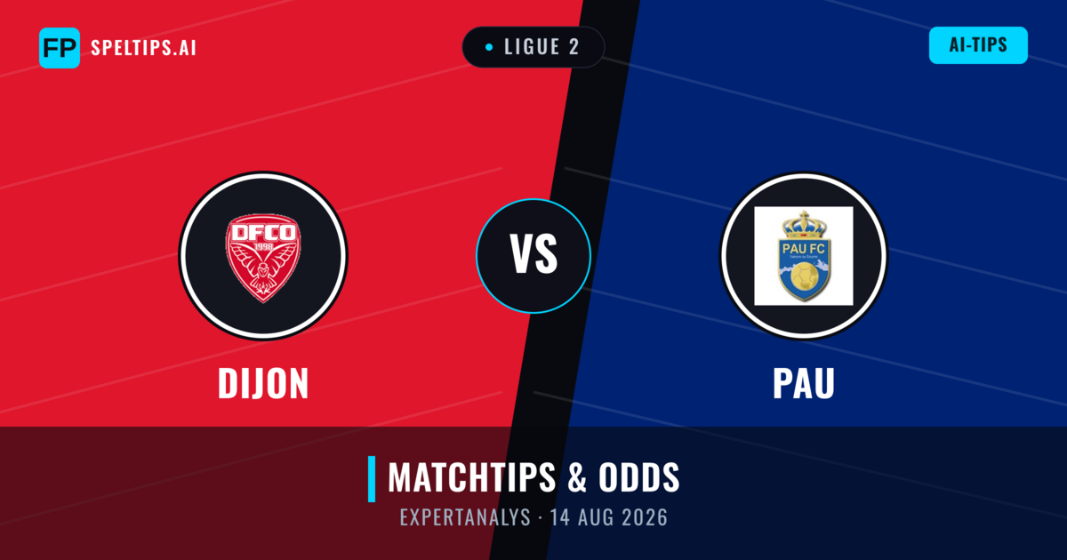 Dijon vs Pau — matchtips och förhandstitt