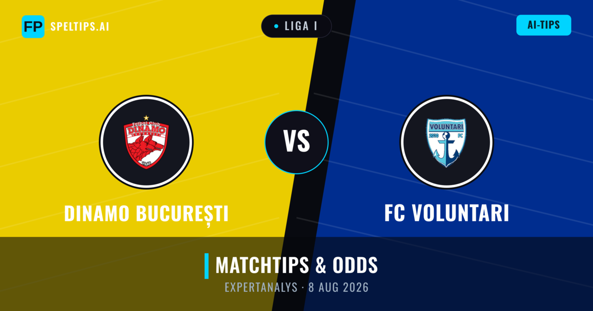 Dinamo București vs FC Voluntari — matchtips och förhandstitt