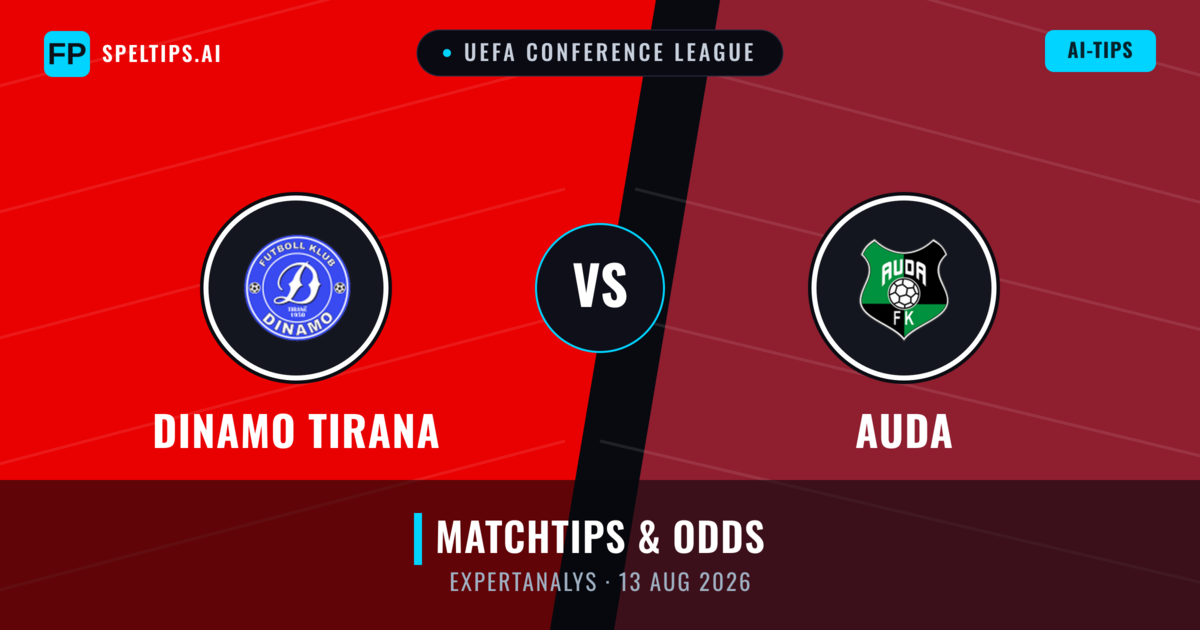 Dinamo Tirana vs Auda — matchtips och förhandstitt