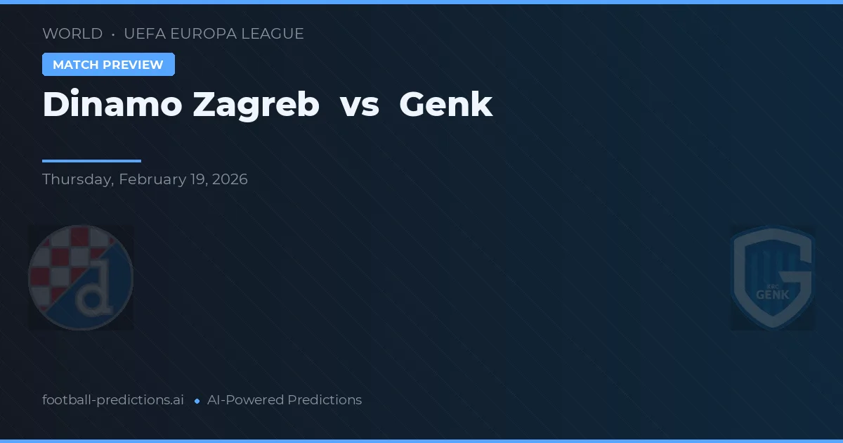 Dinamo Zagreb vs Genk — matchtips och förhandstitt