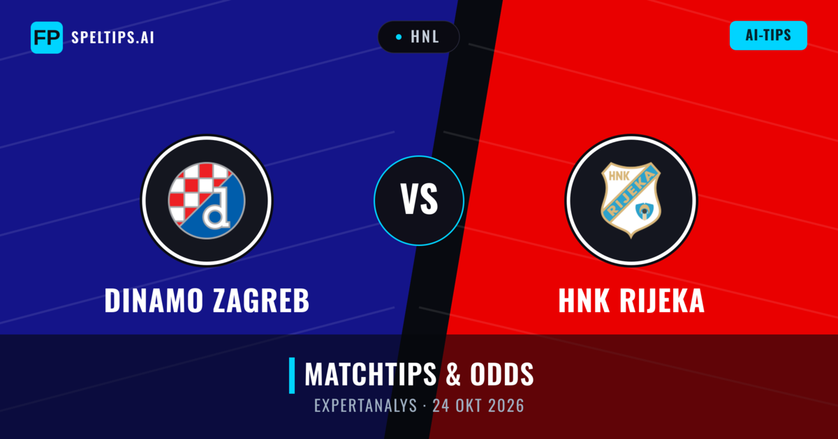 Dinamo Zagreb vs HNK Rijeka — matchtips och förhandstitt
