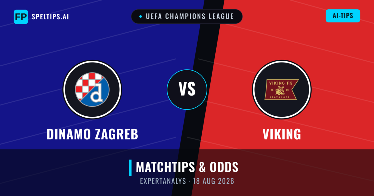 Dinamo Zagreb vs Viking — matchtips och förhandstitt
