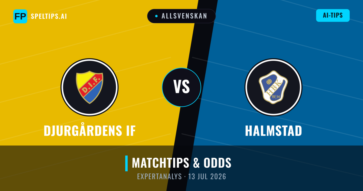 Djurgårdens IF vs Halmstad — matchtips och förhandstitt