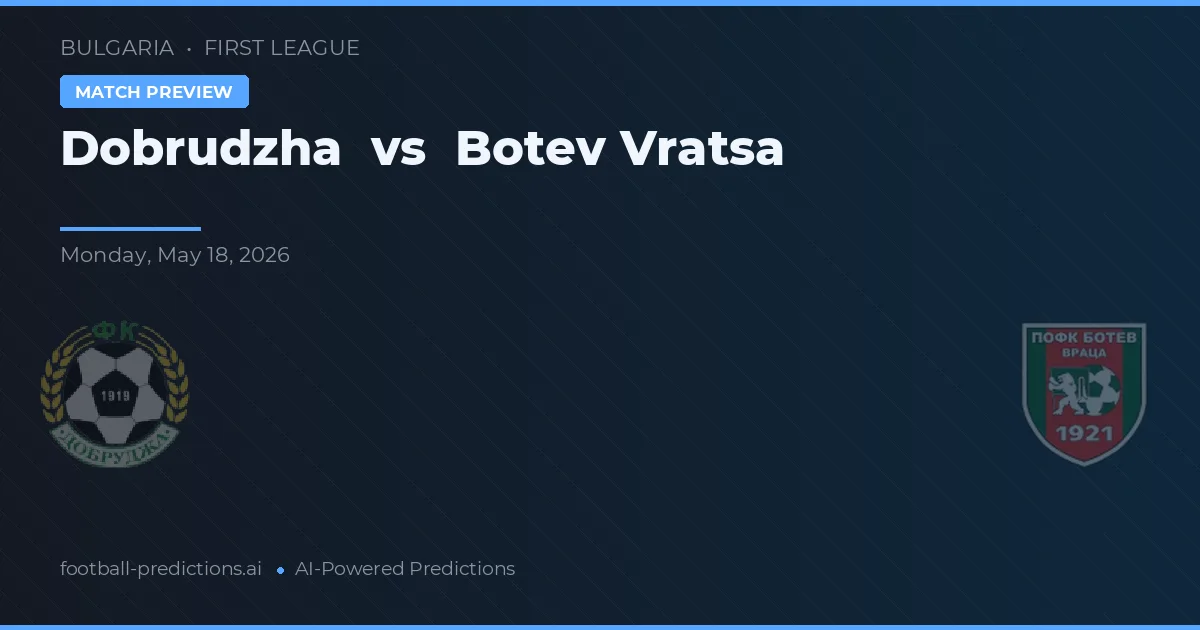 Dobrudzha vs Botev Vratsa — matchtips och förhandstitt