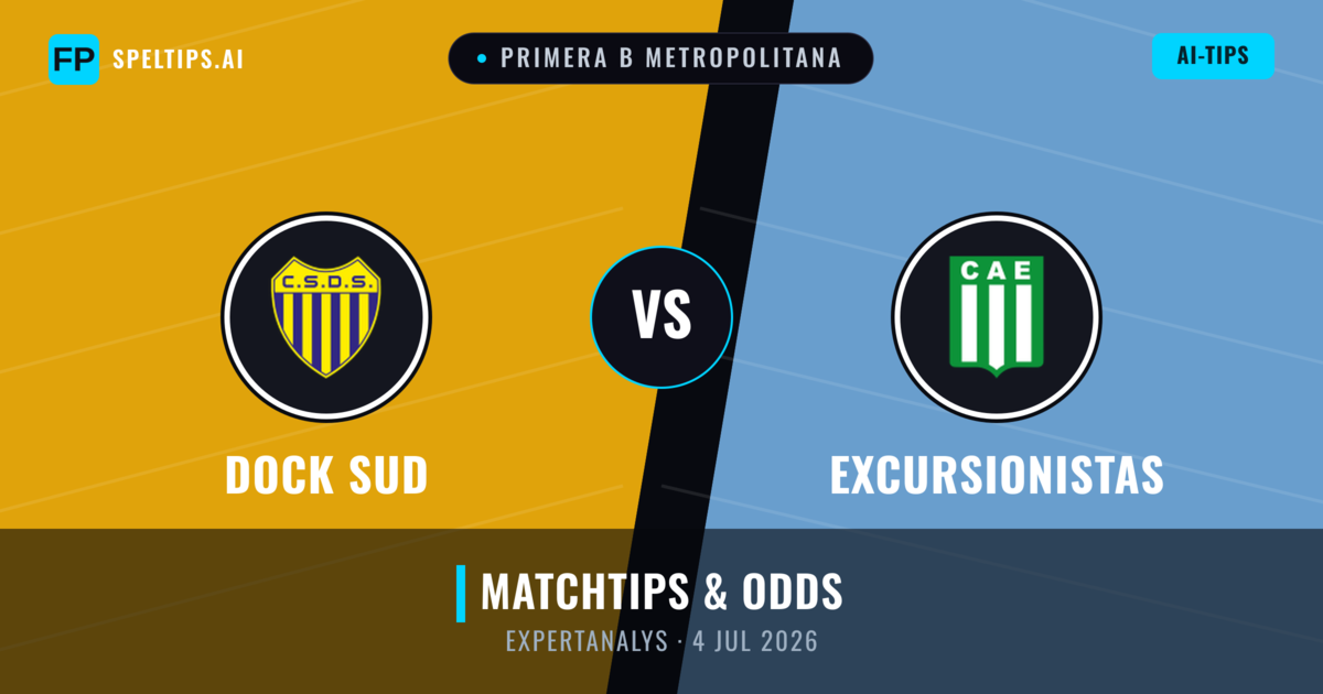 Dock Sud vs Excursionistas — matchtips och förhandstitt