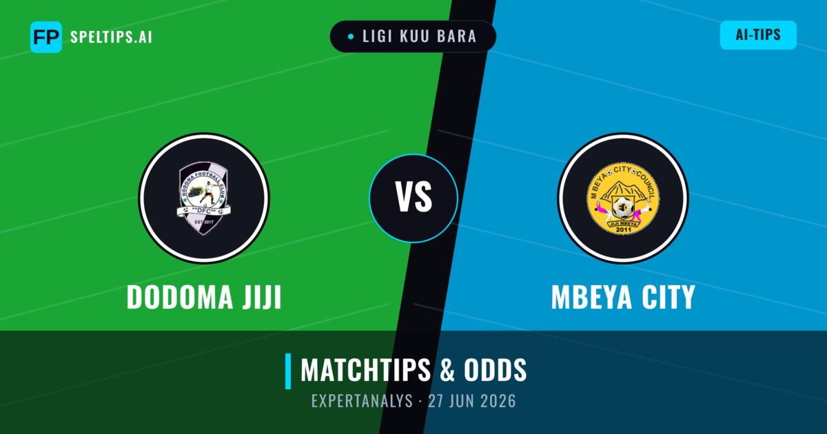 Dodoma Jiji vs Mbeya City — matchtips och förhandstitt