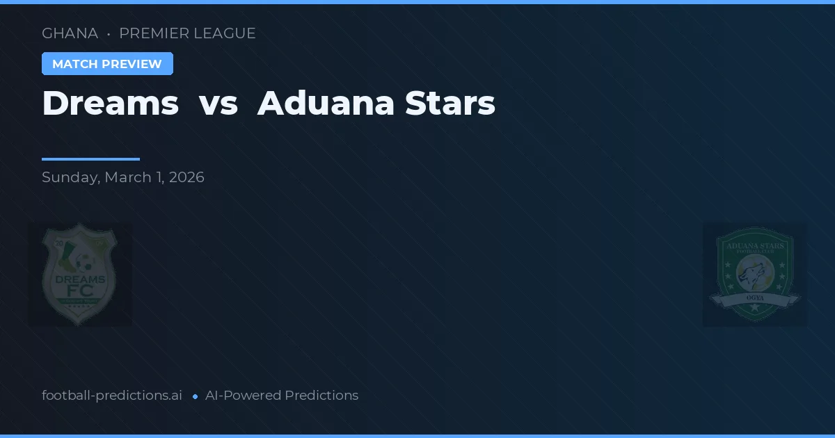 Dreams vs Aduana Stars — matchtips och förhandstitt