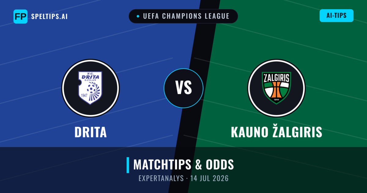Drita vs Kauno Žalgiris — matchtips och förhandstitt