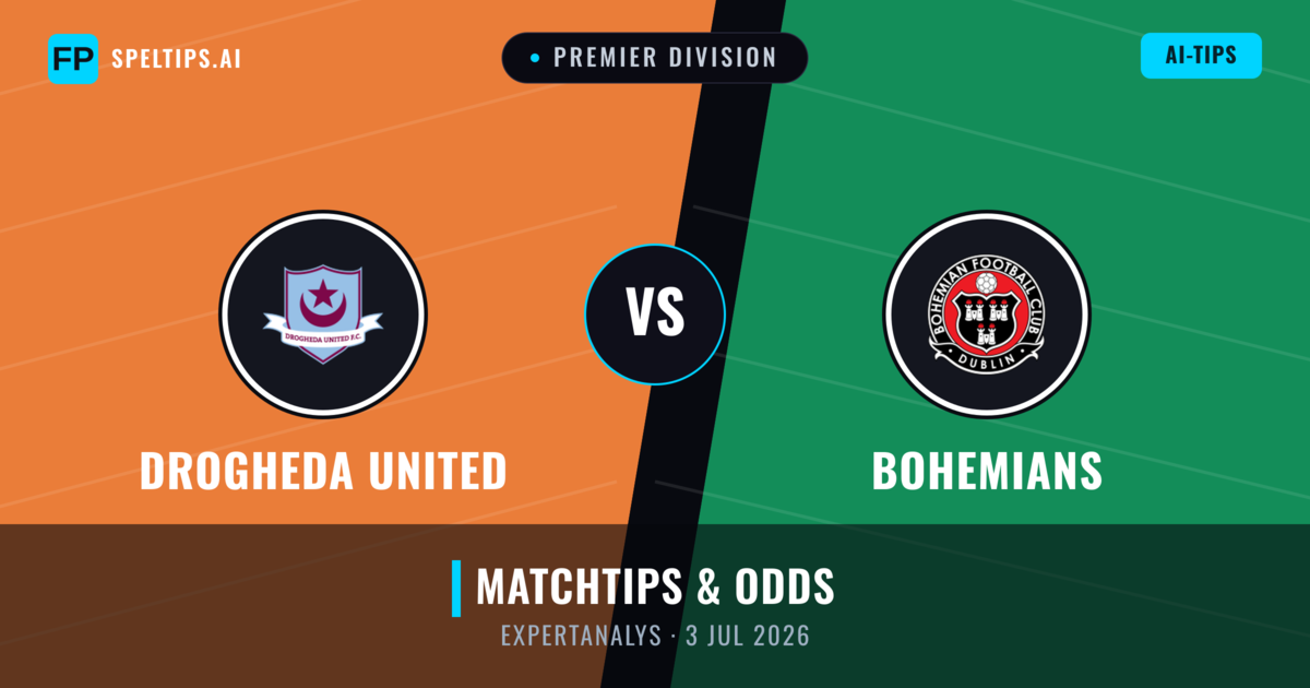 Drogheda United vs Bohemians — matchtips och förhandstitt