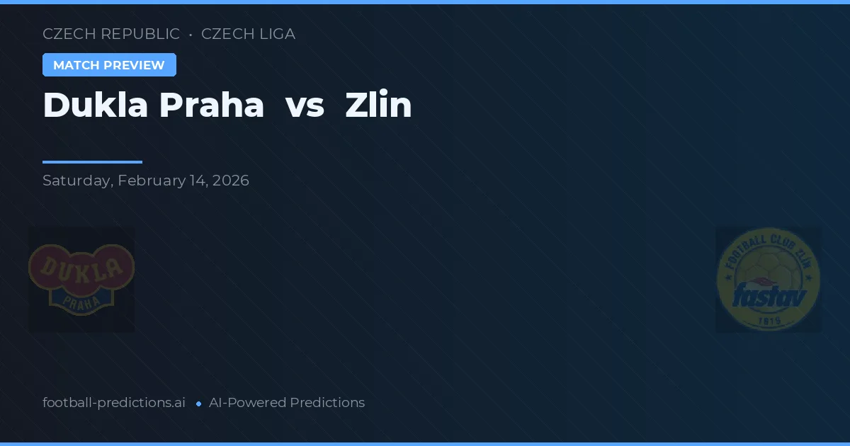 Dukla Praha vs Zlín — matchtips och förhandstitt