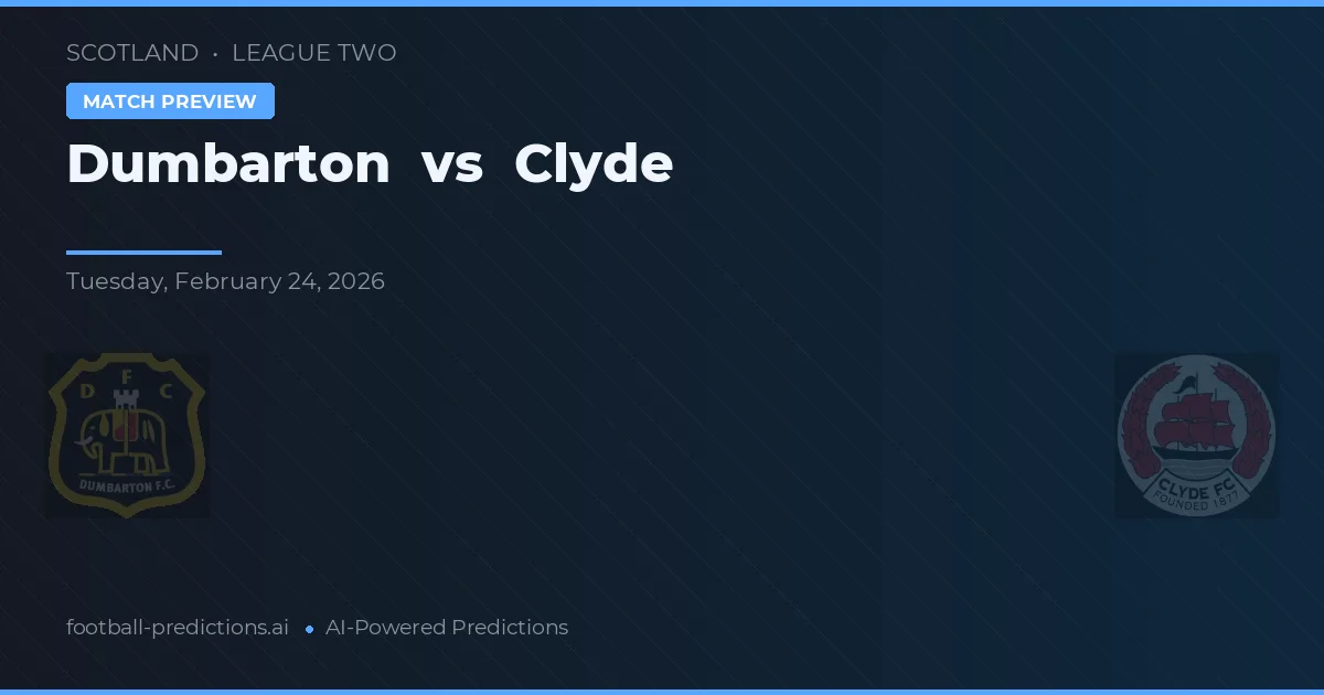 Dumbarton vs Clyde — matchtips och förhandstitt
