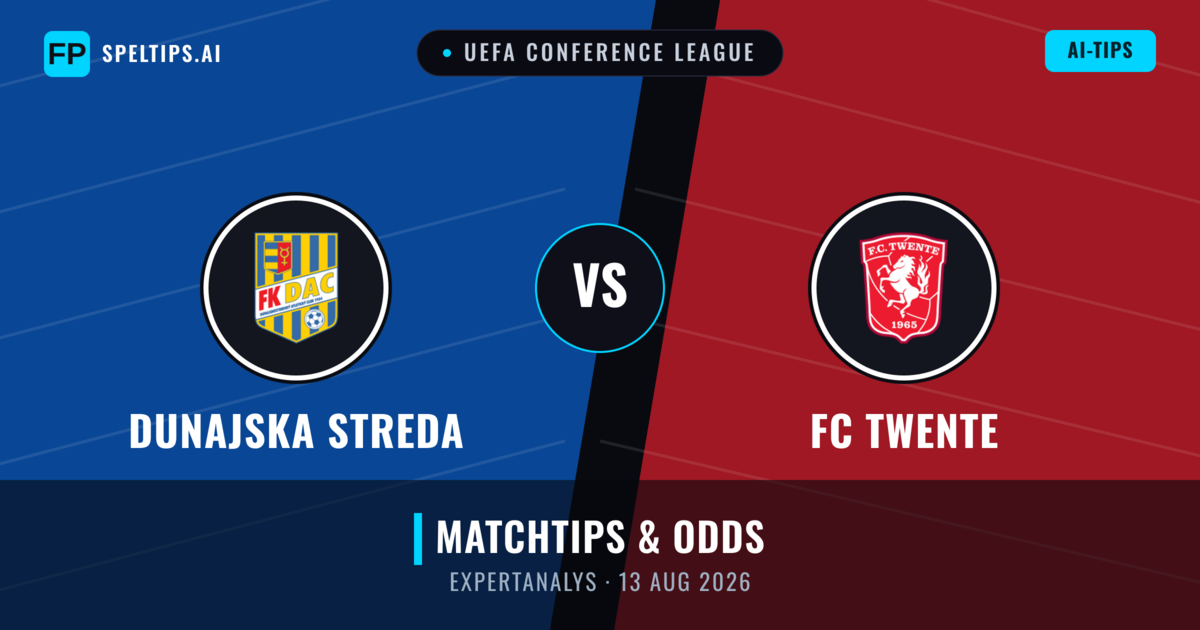 Dunajska Streda vs FC Twente — matchtips och förhandstitt