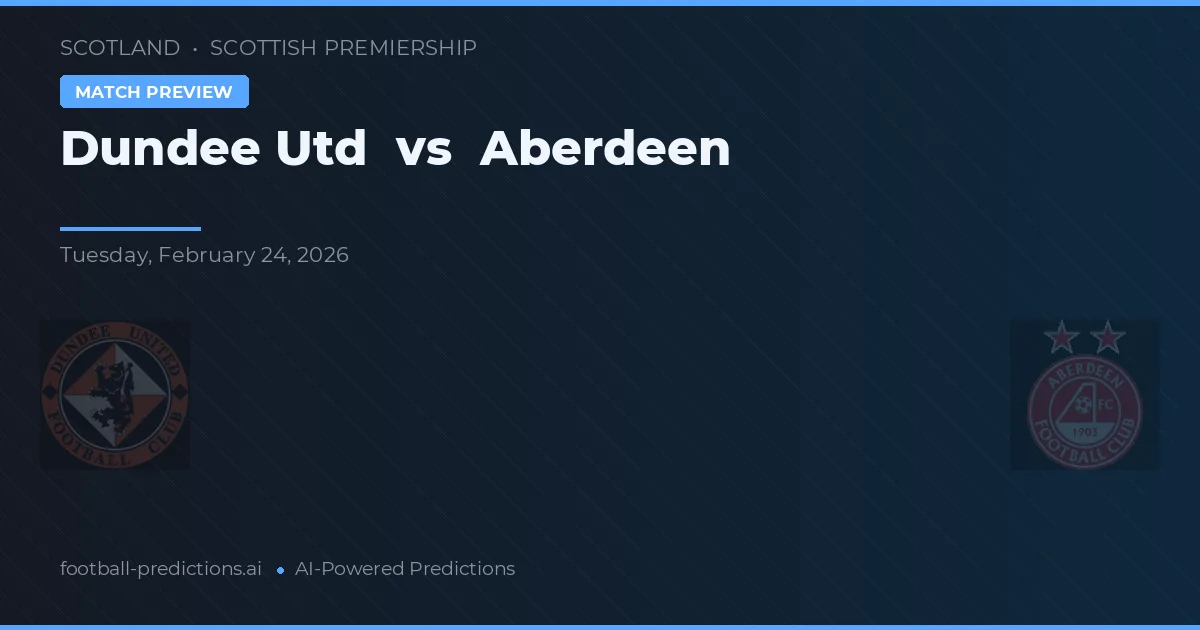 Dundee United vs Aberdeen — matchtips och förhandstitt