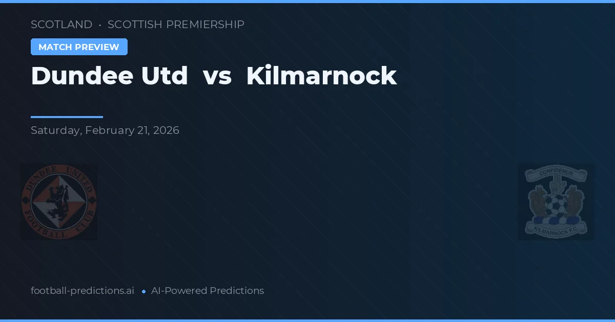 Dundee United vs Kilmarnock — matchtips och förhandstitt