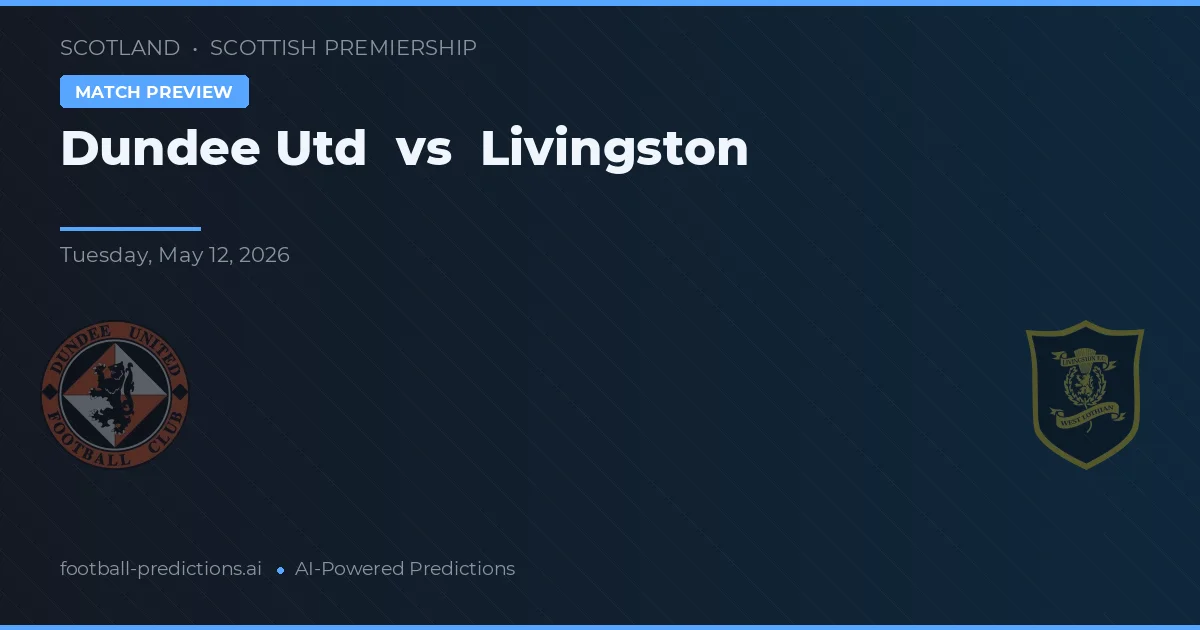 Dundee United vs Livingston — matchtips och förhandstitt