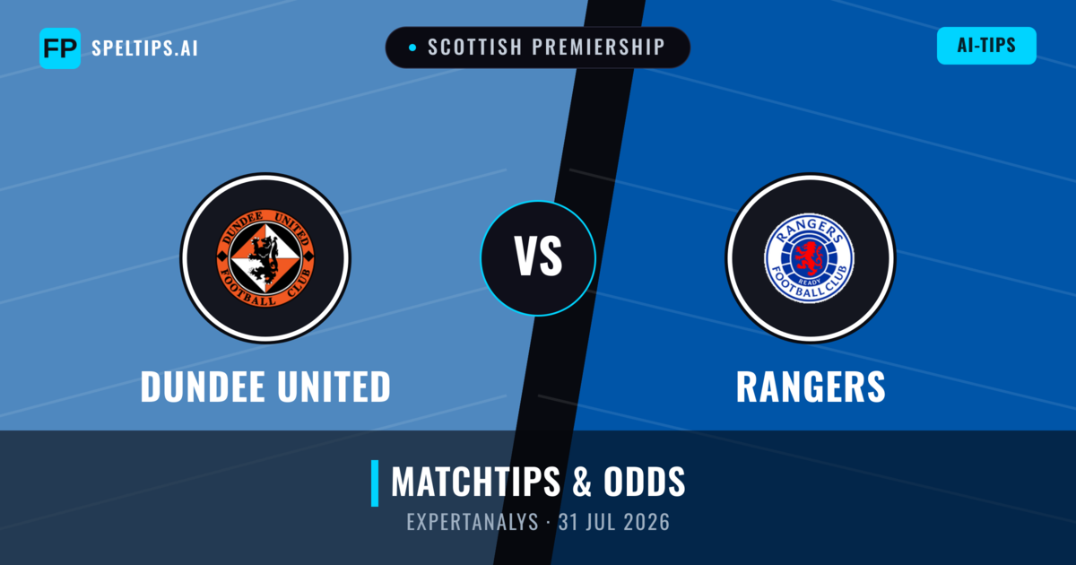 Dundee United vs Rangers — matchtips och förhandstitt