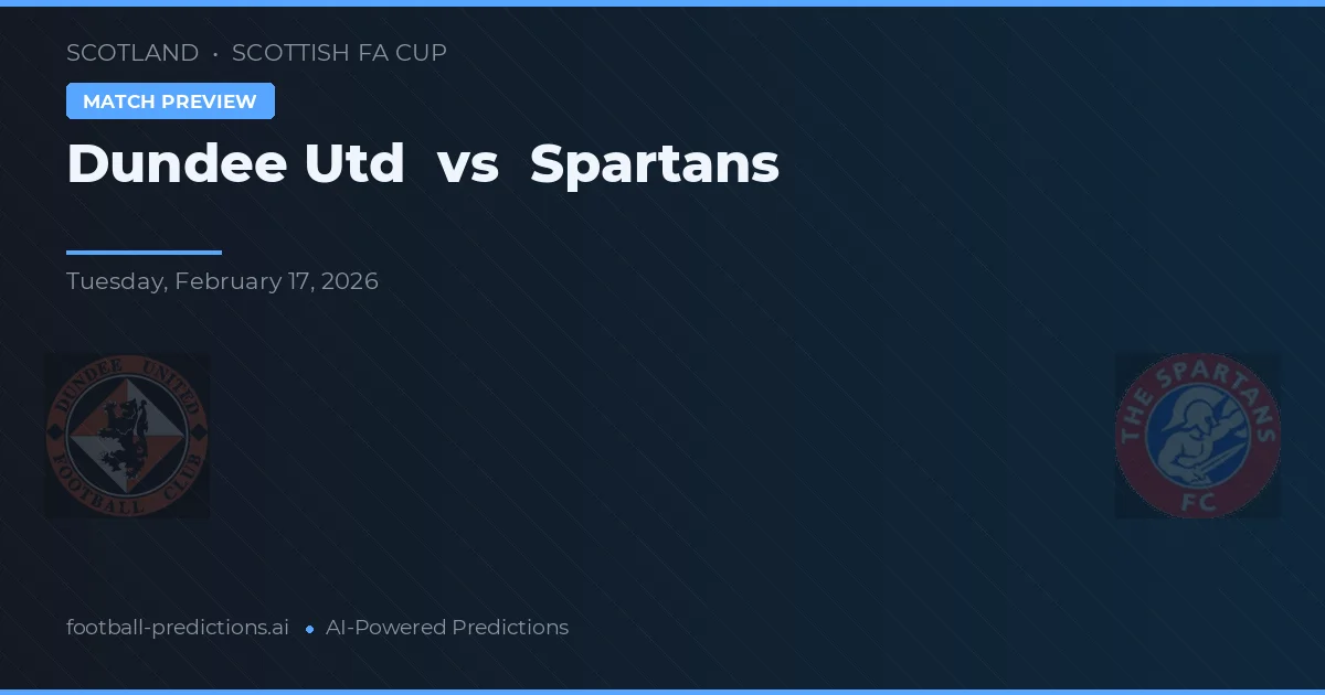 Dundee United vs Spartans — matchtips och förhandstitt