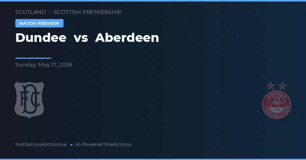 Dundee vs Aberdeen — matchtips och förhandstitt