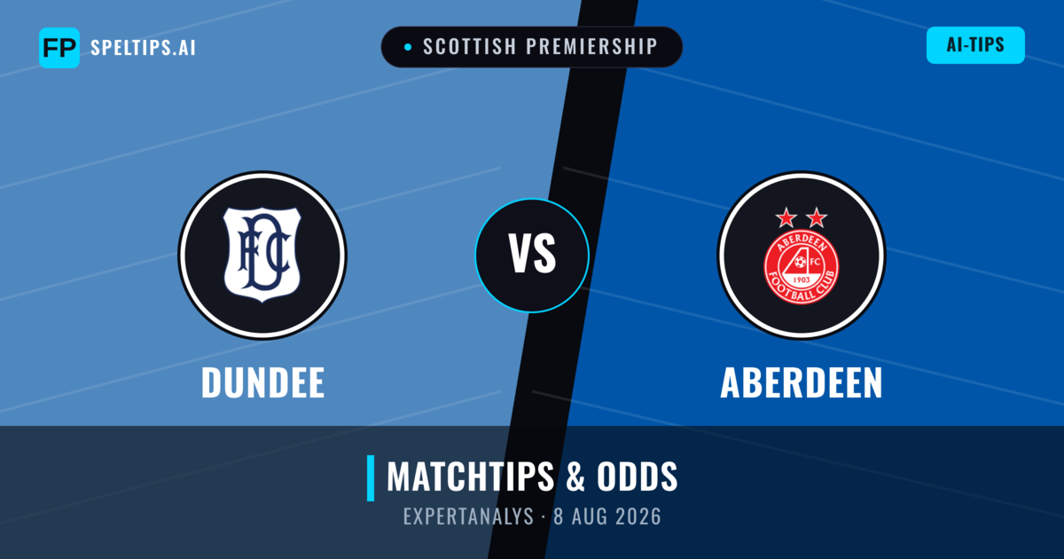 Dundee vs Aberdeen — matchtips och förhandstitt
