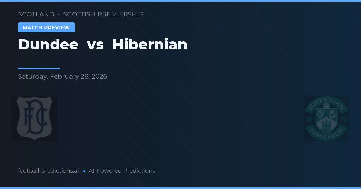 Dundee vs Hibernian — matchtips och förhandstitt