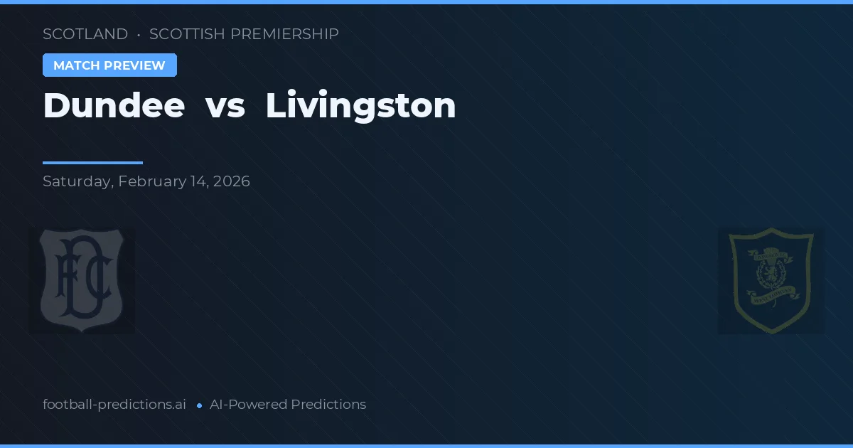 Dundee vs Livingston — matchtips och förhandstitt